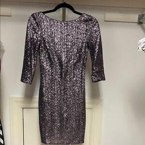 Glamorous Long Sleeve Sequin Dress